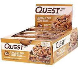 Quest Nutrition, プロテインバー、チョコレートチップ・クッキー生地、12枚、各2.12 oz (60 g)