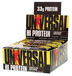  Universal Nutrition, ハイ・プロテイン・バー、チョコレート・ブラウニー、 バー16 本、各 3オンス (85 g)