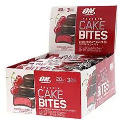  Optimum Nutrition, Protein Cake Bites, チョコレートディッパーチェリーフレーバー 2本、各63g