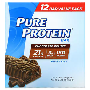 Pure Protein（ピュアプロテイン）, Pure Protein Bar, Chocolate Deluxe, 12 Bars, 1.76 oz (50 g) Each 