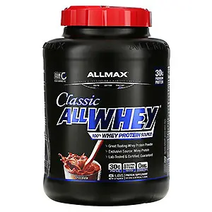 ALLMAX Nutrition, AllWhey（オールホエイ）クラシック、100％ホエイタンパク質、チョコレート、2.27kg（5ポンド）